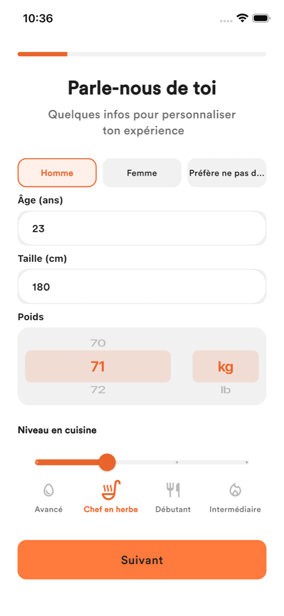 Onboarding Melo — étape 4